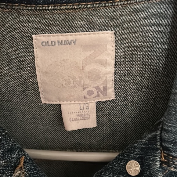 Old Navy soft stretchy youth size L (14-16) Jean jacket - Picture 4 of 6